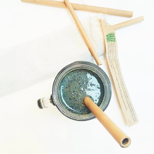 Pack of bamboo straws