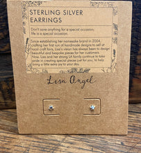 Load image into Gallery viewer, These tiny star stud earrings are sterling silver 925. They also make the perfect gift. 