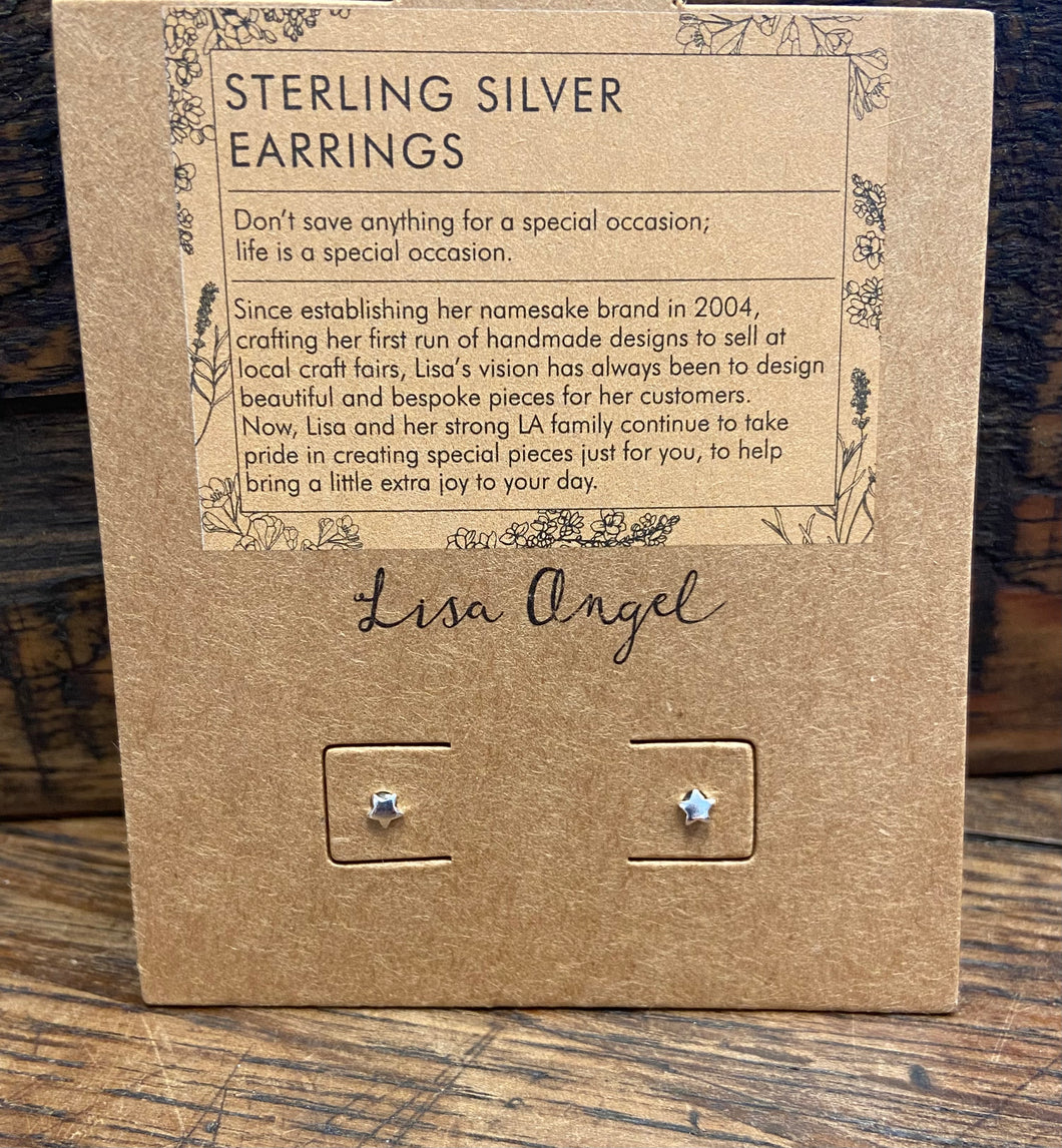 These tiny star stud earrings are sterling silver 925. They also make the perfect gift. 