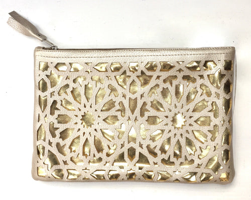 purse with islamic cut out pattern