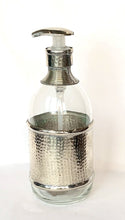 Load image into Gallery viewer, Large soap dispenser with beaten silver detail