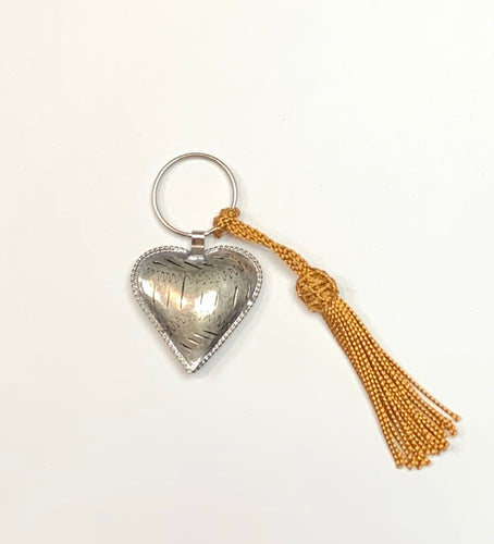 Small Moroccan handmade heart keyring