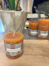 Load image into Gallery viewer, Rustic Pillar Candles | Burnt Orange | Three Sizes