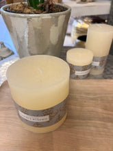 Load image into Gallery viewer, Rustic Pillar Candles | Ivory | Three Sizes