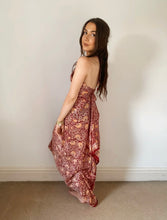 Load image into Gallery viewer, Floral silk dress