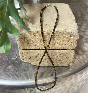 Crystal Necklace | 16 inch | Tigers Eye