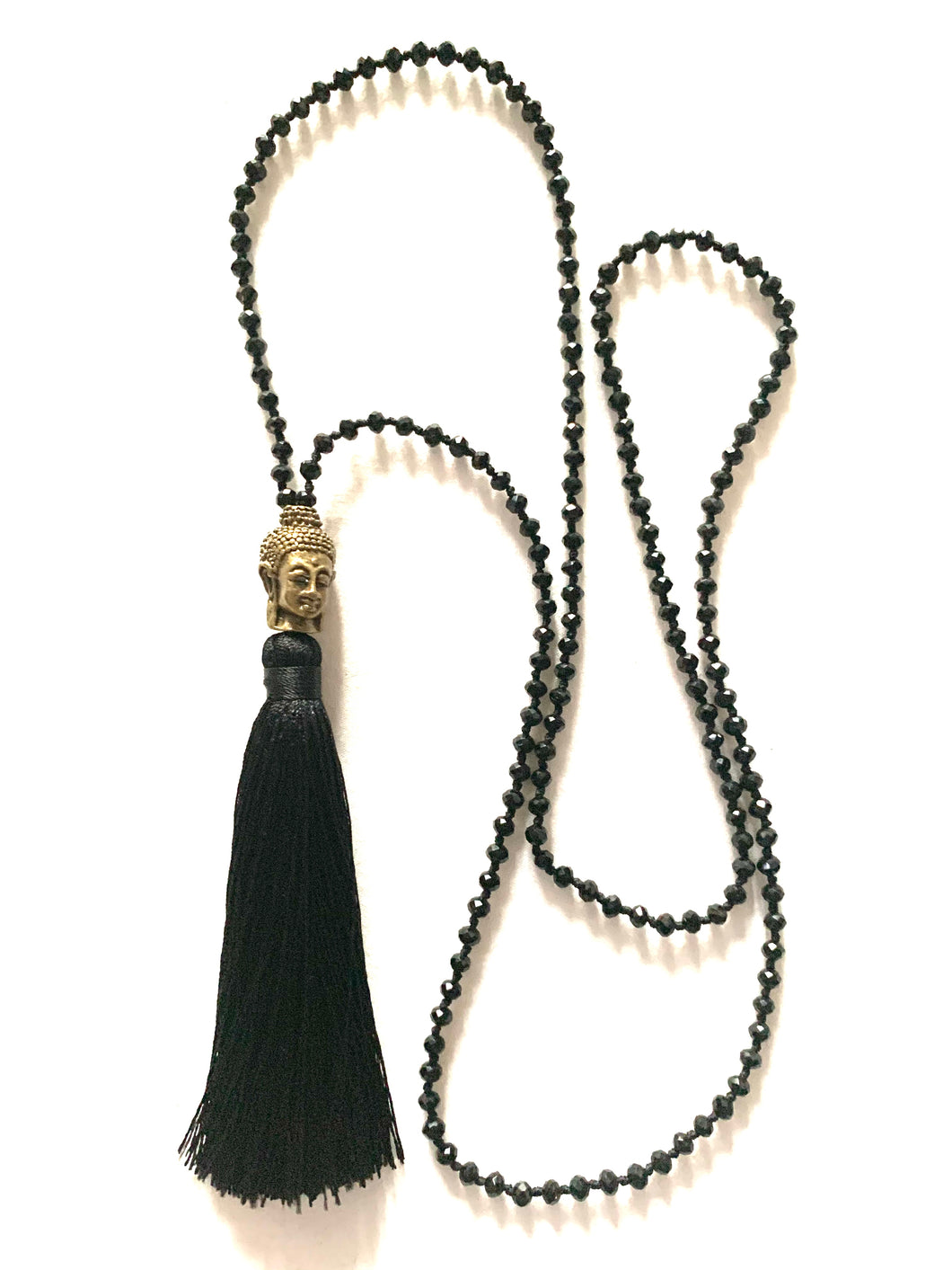 Black beaded necklace
