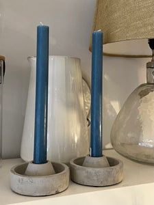 Cement simple candle holders