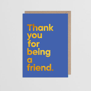 Thank You For Being A Friend Music Card