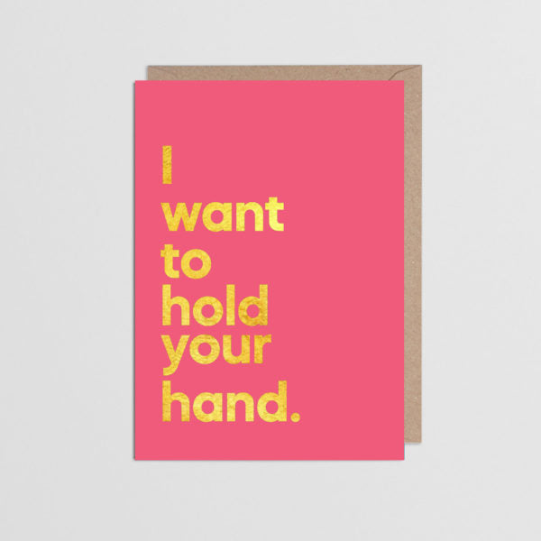 I Want To Hold Your Hand Music Card