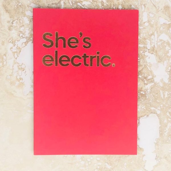 She's Electric Music Card