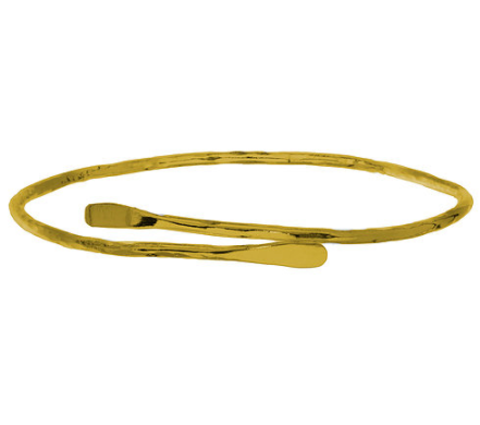 gold plated ethically produced bangle