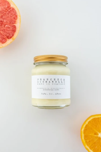 Mandarin and grapefruit eco friendly candle