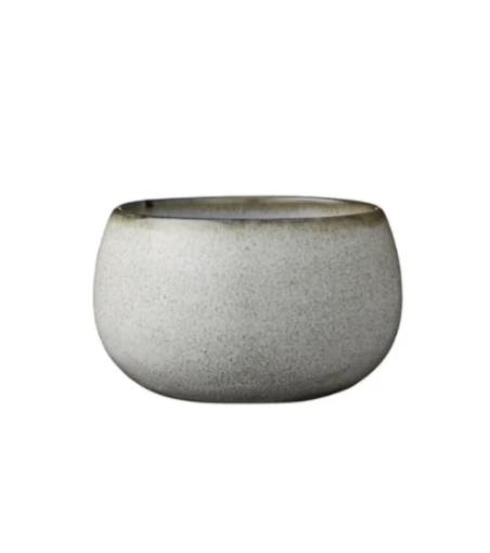 amera rustic ceramic small bowl white sand