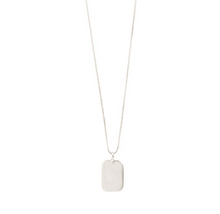 Load image into Gallery viewer, Intuition Silver Plated Tag Necklace