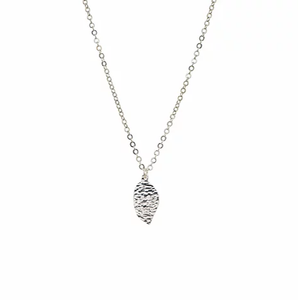 Just Trade Ethically Made Silver Plated Meadow Mini Leaf Pendant