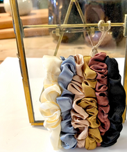 Load image into Gallery viewer, Small Satin Hair Scrunchies