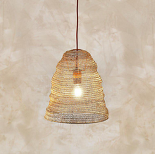Load image into Gallery viewer, Lampshade woven from brass wire 