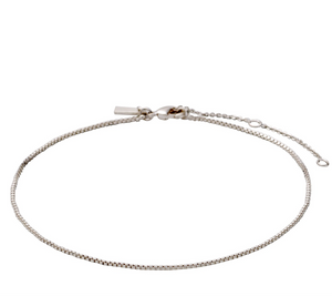 Ankle chain : Pallas : Silver Plated