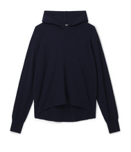 Load image into Gallery viewer, Hooded soft quality sweater in the style of a hoodie with no pockets