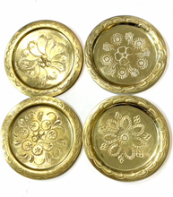 Load image into Gallery viewer, Brass Moroccan metal coasters