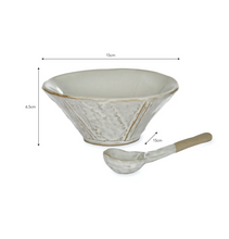 Load image into Gallery viewer, Ithaca Meze Bowl with Spoon | Ceramic