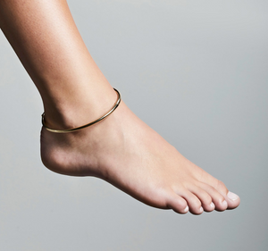 Ankle bangle : Kallie : Gold Plated