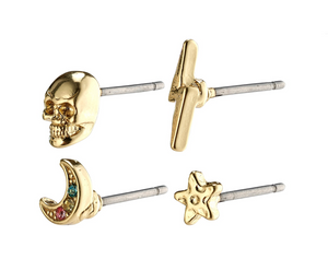 692112813 Pilgrim Perla Gold Plated Multi Pack Earrings