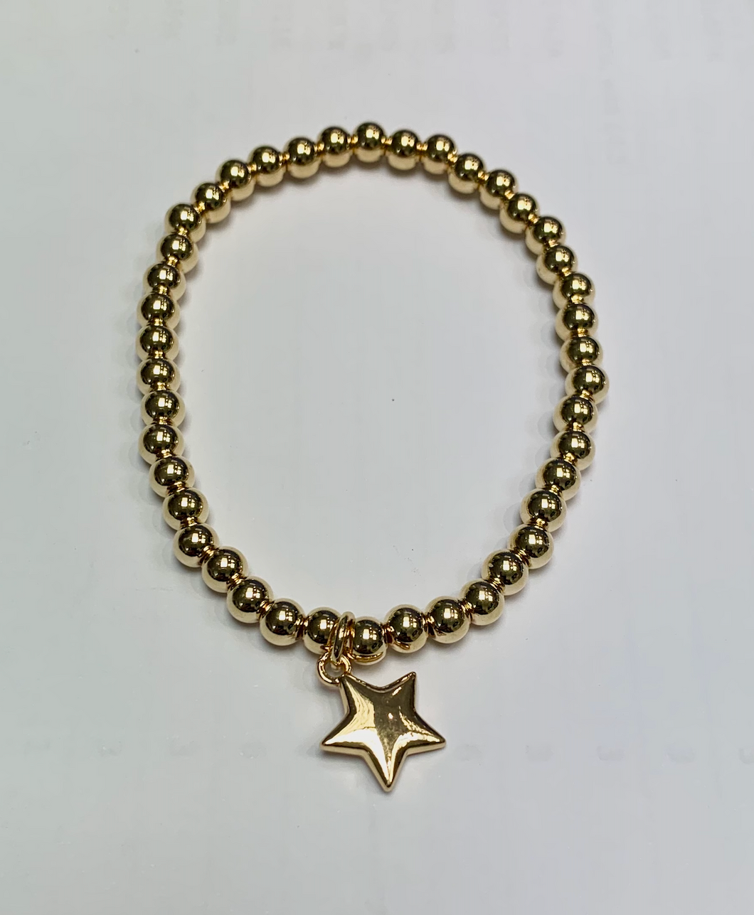 Gold Plated Elasticated Star Bracelet