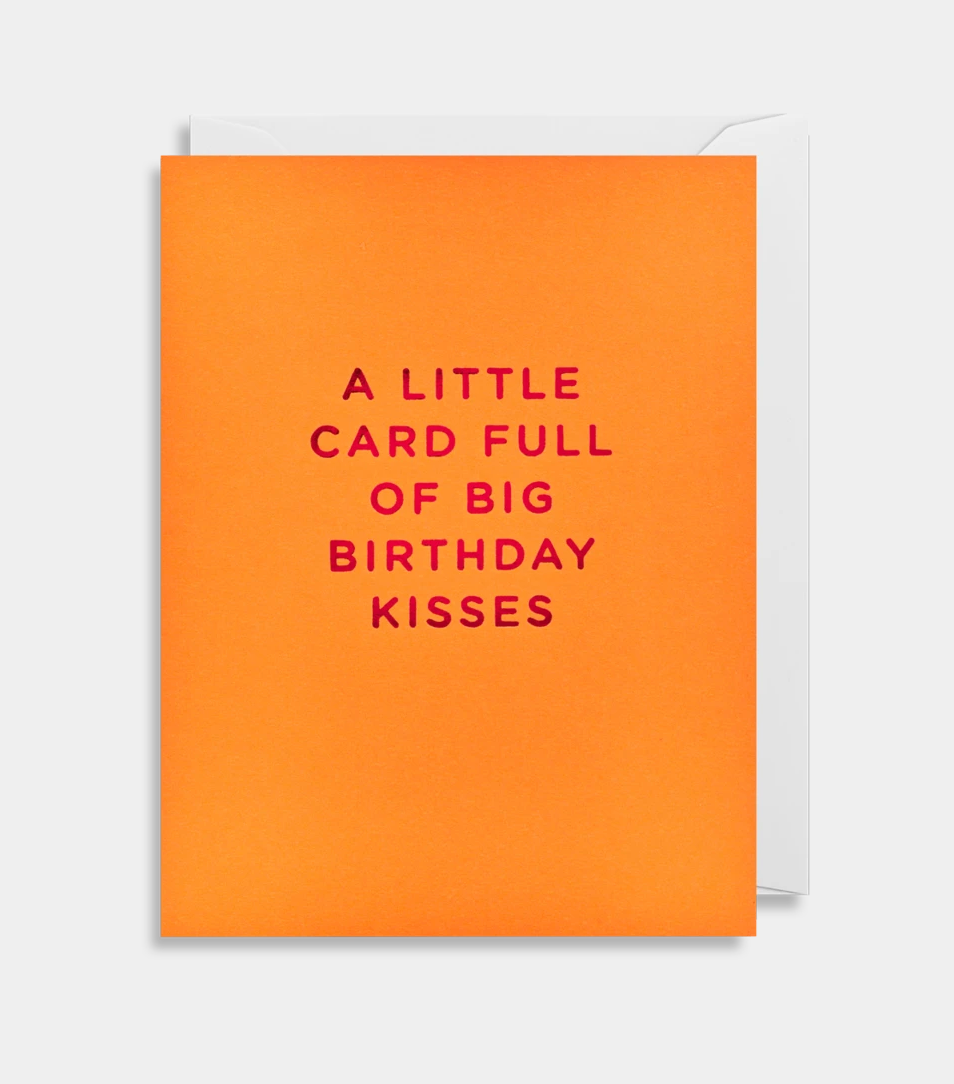 MINI CARD | A little card full of big birthday kisses