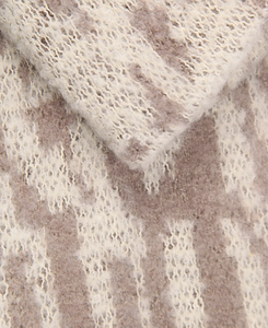 Animal Print Blanket Scarf | Taupe & Beige