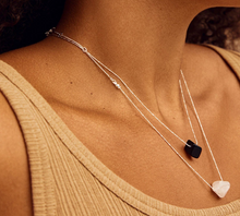 Load image into Gallery viewer, Heart Chakra Necklace : Silver Plated : Rose Quartz