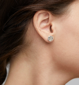 Silver Crystal Rock Earrings : Josefine