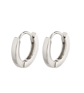 Huggie Hoop Silver Earrings : Arnelle