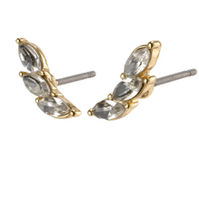 Load image into Gallery viewer, Earrings : Mathilde : Gold Plated : Crystal