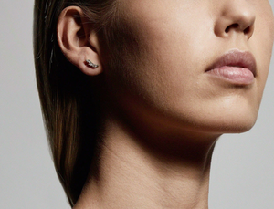 Earrings : Mathilde : Gold Plated : Crystal