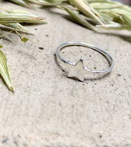 Sterling Silver Ring With a Star