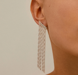 LEDA waterfall earrings silver-plated