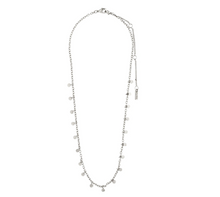 Load image into Gallery viewer, Delicate silver necklace with small hammered effect discs