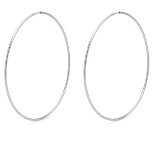 Large silver hoops