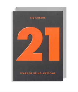 21 Years Of Being Awesome Card