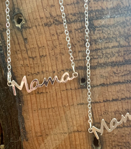 Mama Necklace | Gold & Silver