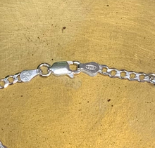 Load image into Gallery viewer, Sterling Silver Curb Chain Bracelet