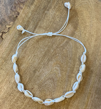 Load image into Gallery viewer, Natural Shell Necklace on White Cord