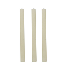 Load image into Gallery viewer, Long dinner candles in Ivory White