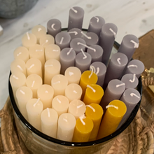 Load image into Gallery viewer, Long Rustic Dinner Candles | Light Grey