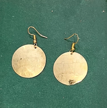 Load image into Gallery viewer, Hand Hammered Metal Earrings | Brass and Silver