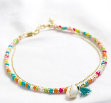 Load image into Gallery viewer, Boho beaded summer ankle chain