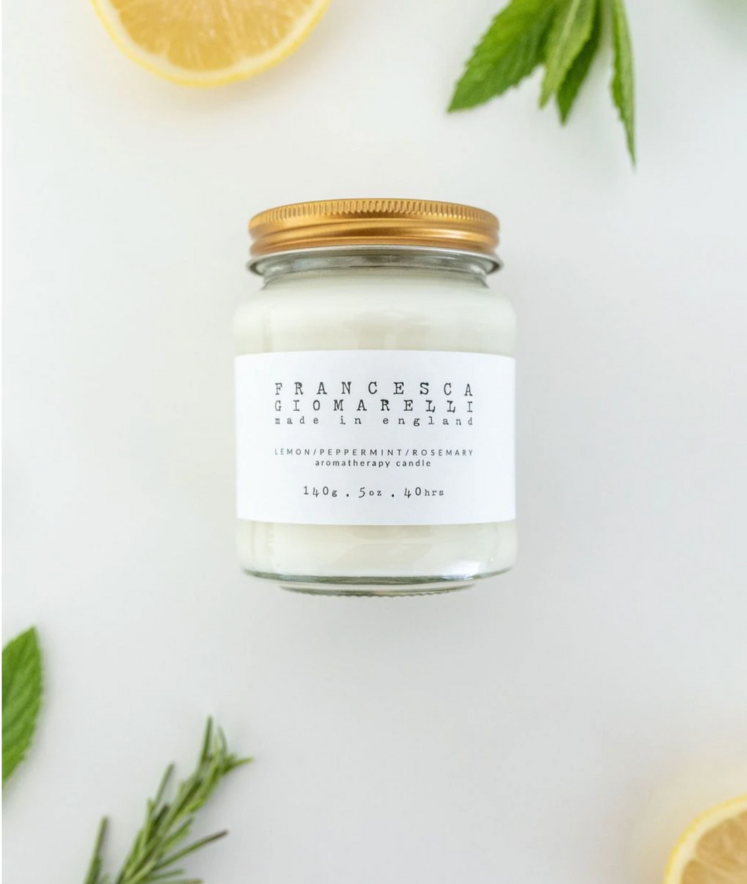Lemon | Peppermint | Rosemary Aromatherapy Candle