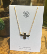 Load image into Gallery viewer, Hammered Bee Necklace